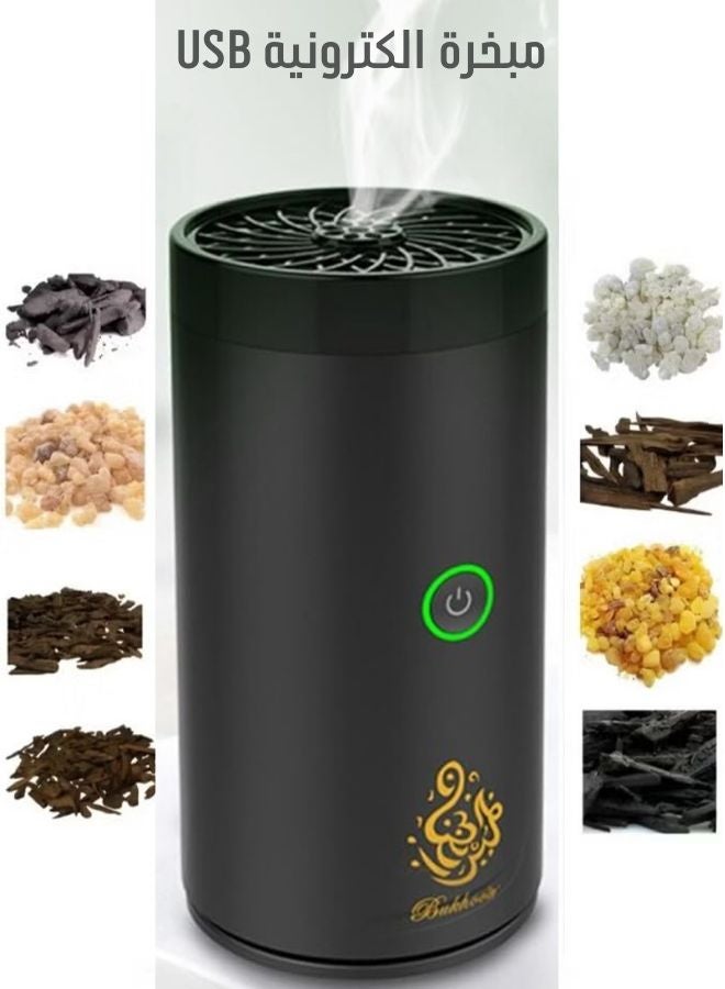 بخور مبخرة عربية كبيرة السعة تعمل بالكهرباء لتبخير البخور، آلة عطر مابخرة للسيارة والمنزل وهدية رمضان - Image 1